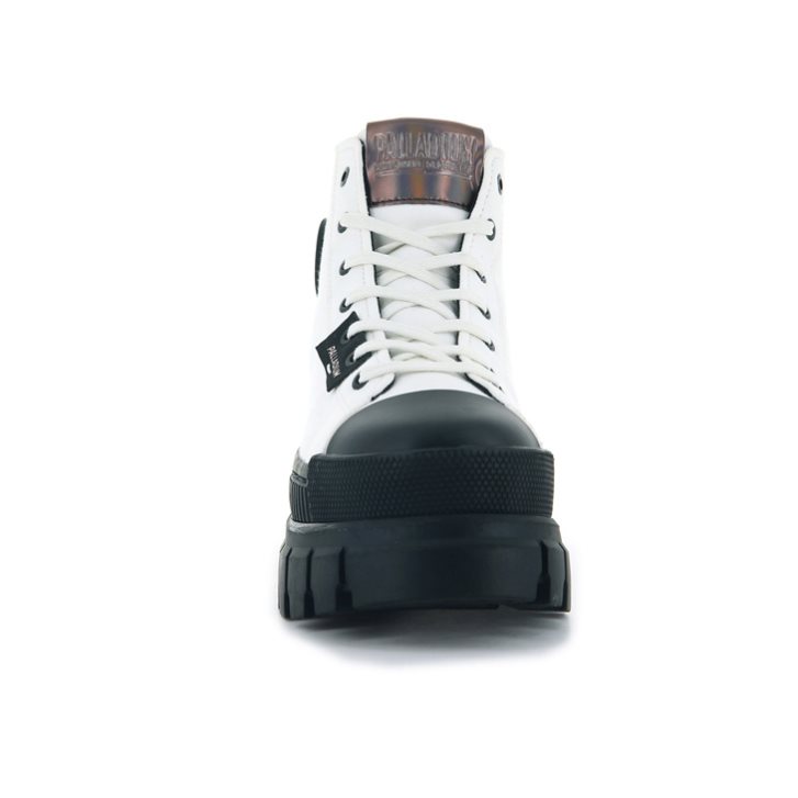 Palladium Revolt Hi TX Platform Schoenen Dames Wit Zwart | NL 37PQISJ